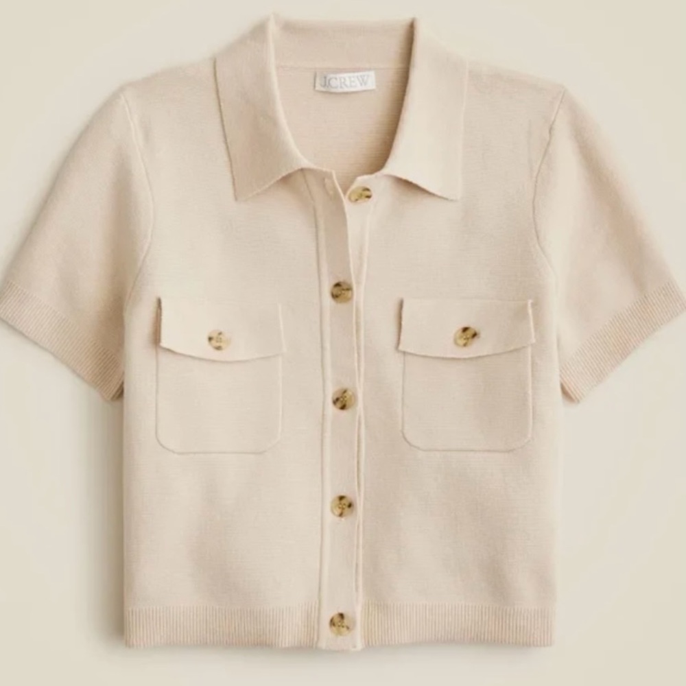 J. Crew 	Short-sleeve pocket cardigan